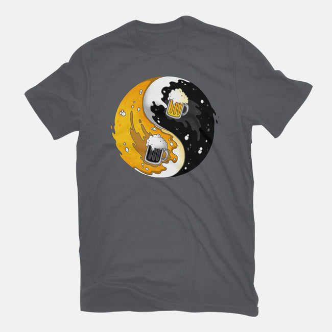 Yin Yang Beer-unisex basic tee-Vallina84