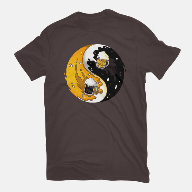 Yin Yang Beer-womens basic tee-Vallina84