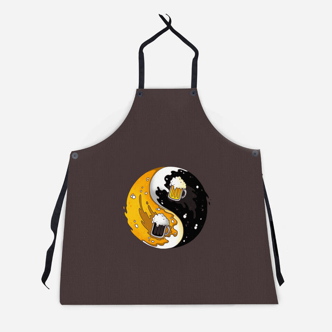Yin Yang Beer-unisex kitchen apron-Vallina84