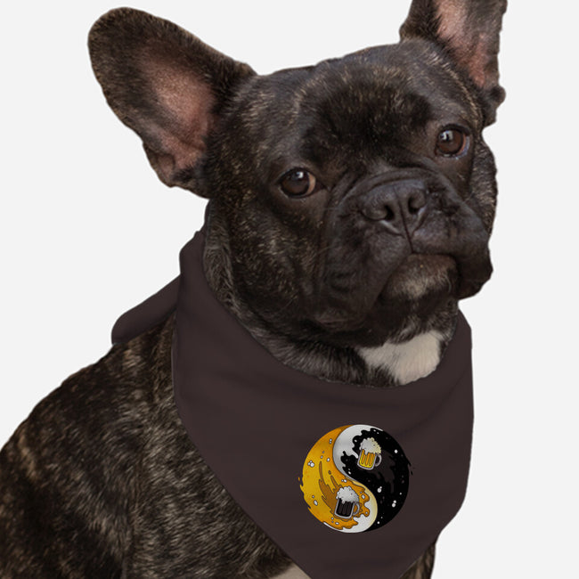 Yin Yang Beer-dog bandana pet collar-Vallina84