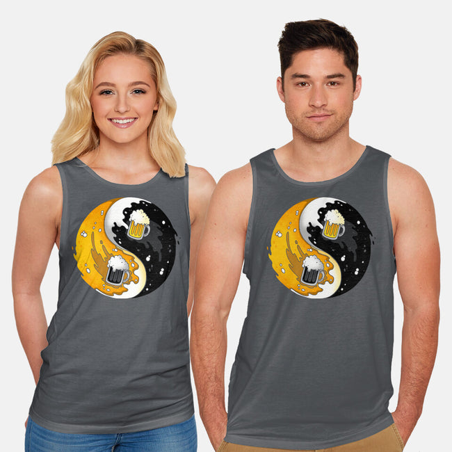 Yin Yang Beer-unisex basic tank-Vallina84