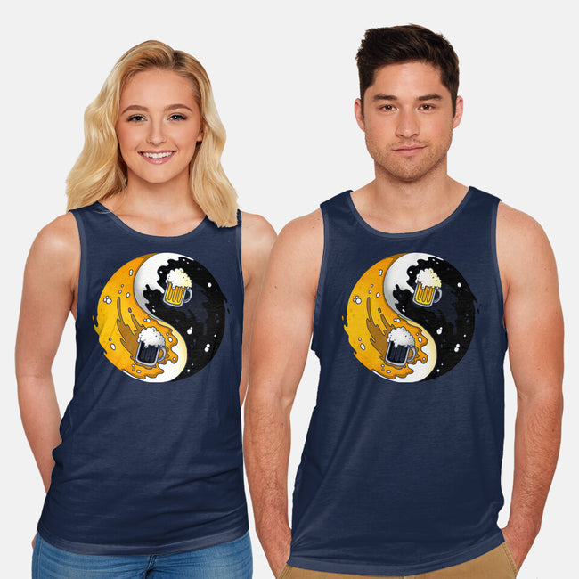 Yin Yang Beer-unisex basic tank-Vallina84