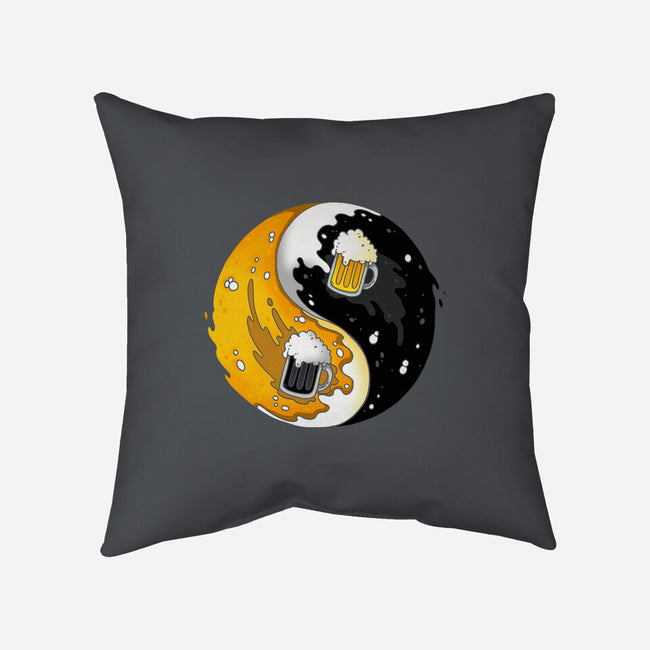 Yin Yang Beer-none removable cover w insert throw pillow-Vallina84