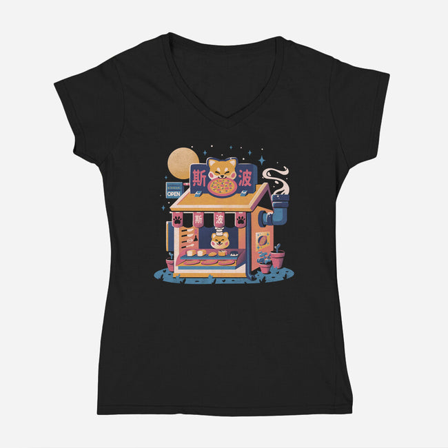 Shiba Hut-womens v-neck tee-eduely