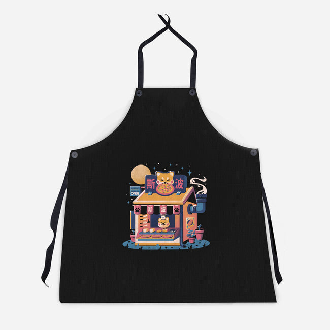 Shiba Hut-unisex kitchen apron-eduely