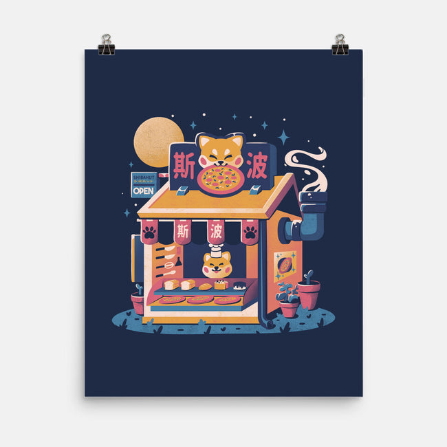 Shiba Hut-none matte poster-eduely