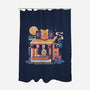 Shiba Hut-none polyester shower curtain-eduely