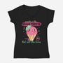 Brain Freeze All the Time-womens v-neck tee-Unfortunately Cool