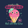 Brain Freeze All the Time-none beach towel-Unfortunately Cool