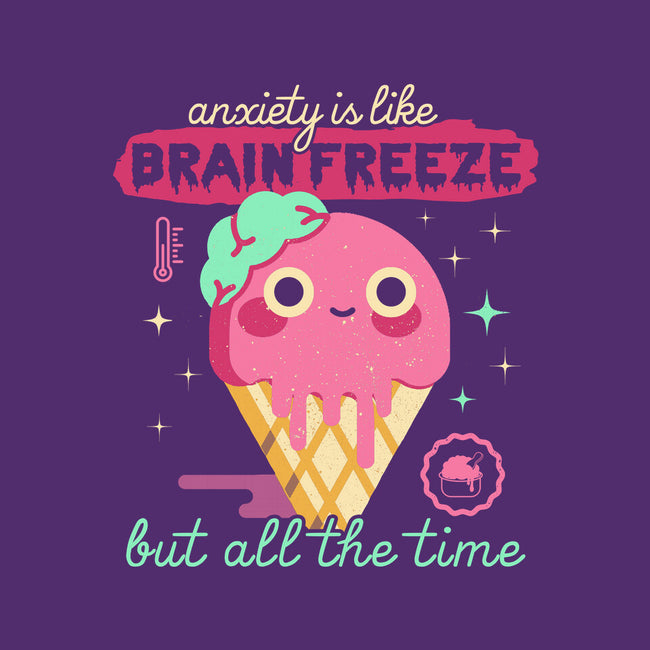 Brain Freeze All the Time-none drawstring bag-Unfortunately Cool