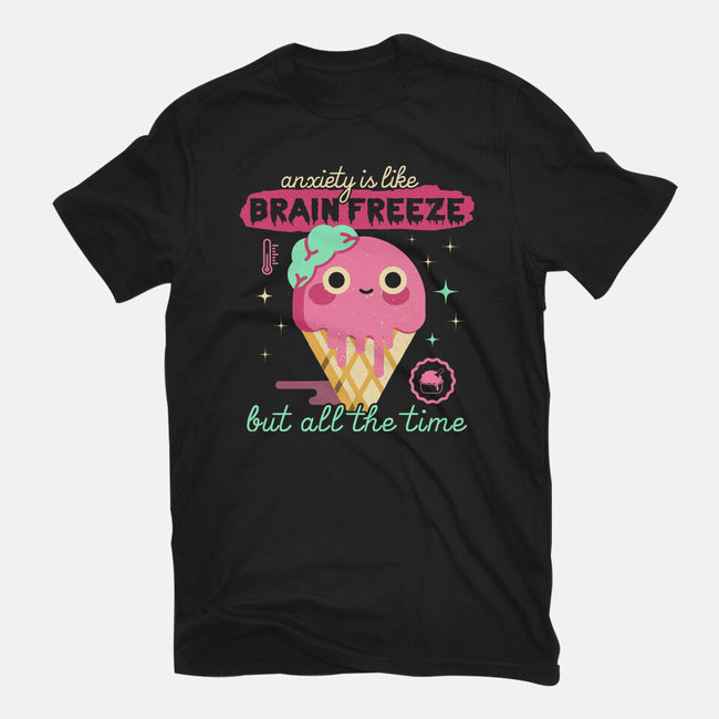 Brain Freeze All the Time-mens heavyweight tee-Unfortunately Cool