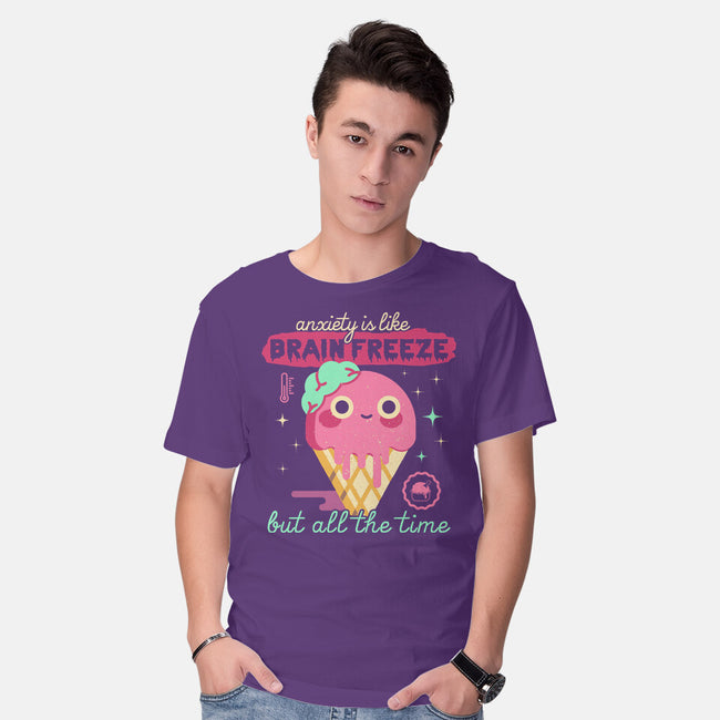 Brain Freeze All the Time-mens basic tee-Unfortunately Cool