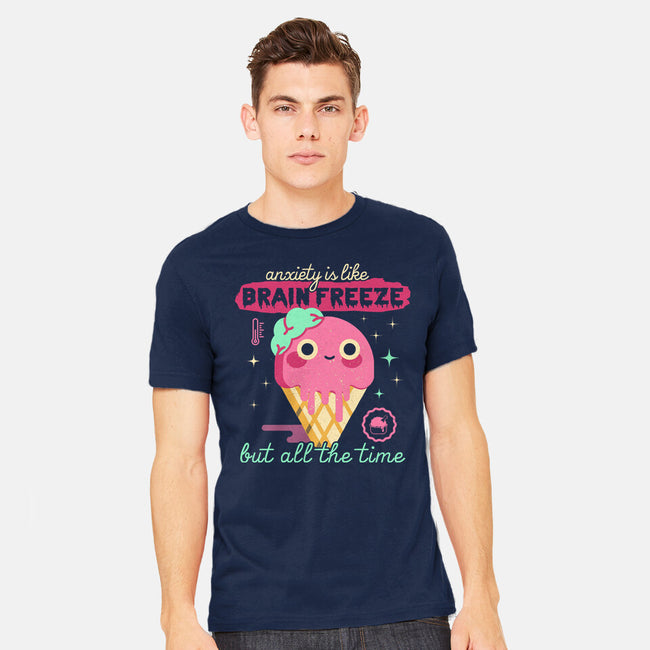 Brain Freeze All the Time-mens heavyweight tee-Unfortunately Cool