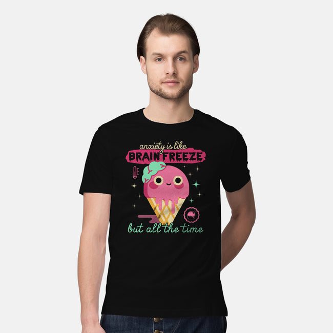 Brain Freeze All the Time-mens premium tee-Unfortunately Cool