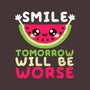 Watermelon Smile-none glossy sticker-NemiMakeit