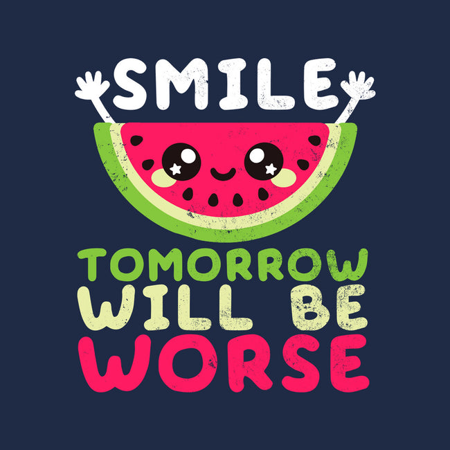 Watermelon Smile-none polyester shower curtain-NemiMakeit