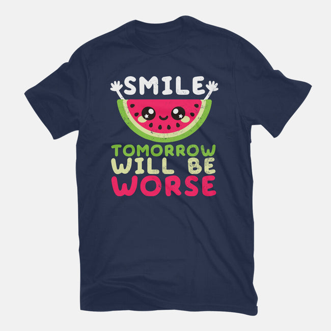 Watermelon Smile-youth basic tee-NemiMakeit