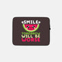 Watermelon Smile-none zippered laptop sleeve-NemiMakeit