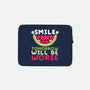 Watermelon Smile-none zippered laptop sleeve-NemiMakeit