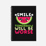 Watermelon Smile-none dot grid notebook-NemiMakeit