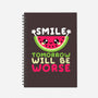 Watermelon Smile-none dot grid notebook-NemiMakeit