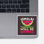 Watermelon Smile-none glossy sticker-NemiMakeit