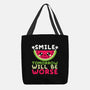 Watermelon Smile-none basic tote-NemiMakeit