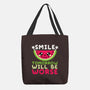 Watermelon Smile-none basic tote-NemiMakeit