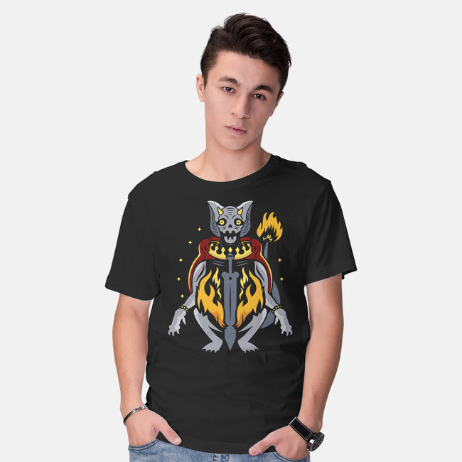 Catacombs Fire Dog-mens basic tee-Logozaste