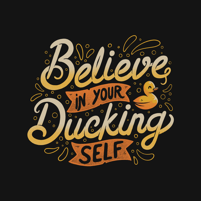 Believe In Your Ducking Self-womens off shoulder sweatshirt-tobefonseca