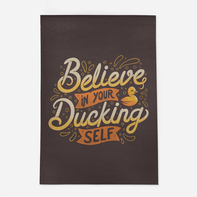 Believe In Your Ducking Self-none outdoor rug-tobefonseca