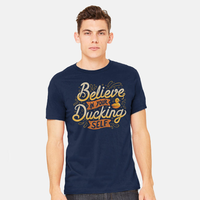 Believe In Your Ducking Self-mens heavyweight tee-tobefonseca