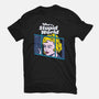 Stupid World-womens fitted tee-rocketman_art