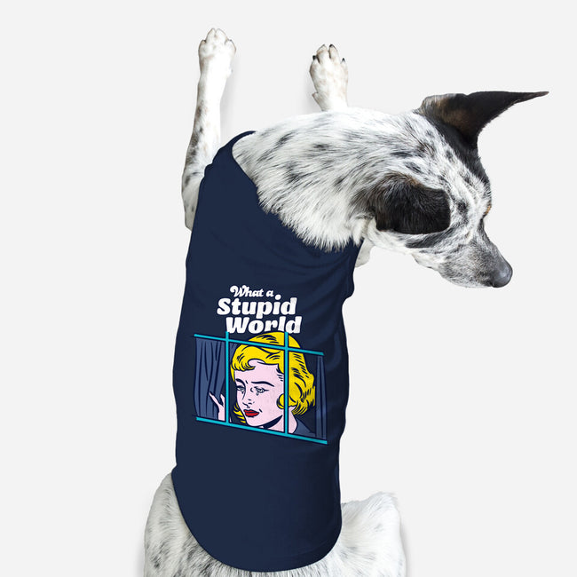 Stupid World-dog basic pet tank-rocketman_art