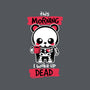 I Woke Up Dead-none removable cover w insert throw pillow-NemiMakeit