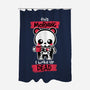 I Woke Up Dead-none polyester shower curtain-NemiMakeit