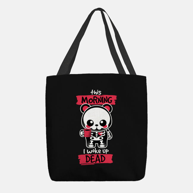 I Woke Up Dead-none basic tote-NemiMakeit