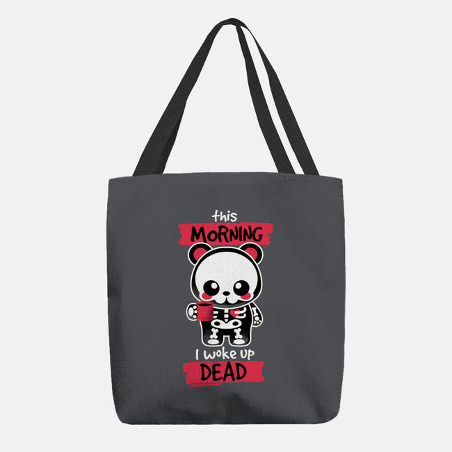 I Woke Up Dead-none basic tote-NemiMakeit