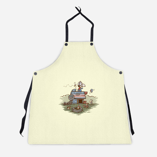 The Beagle And The Eagle-unisex kitchen apron-kg07
