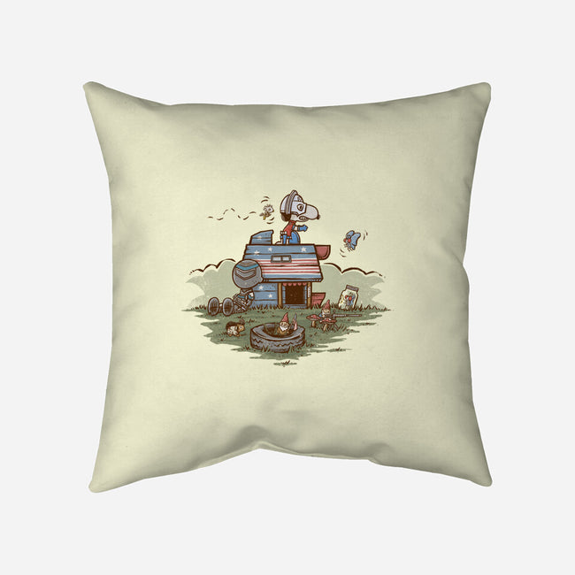 The Beagle And The Eagle-none removable cover throw pillow-kg07