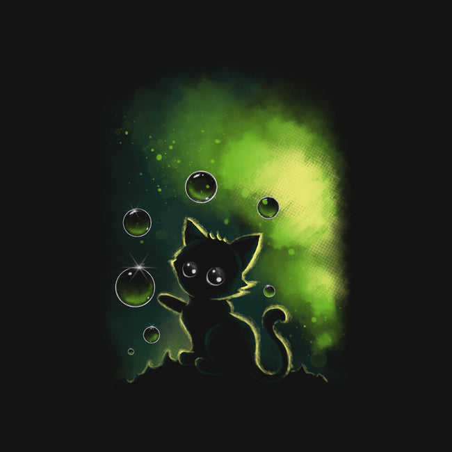 Bubble Cat-none polyester shower curtain-erion_designs