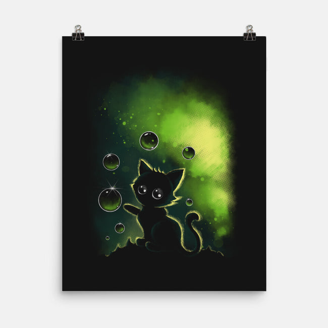 Bubble Cat-none matte poster-erion_designs
