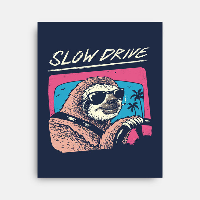 Drive Slow-none stretched canvas-vp021