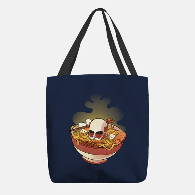 Attack On Ramen-none basic tote-FunkVampire