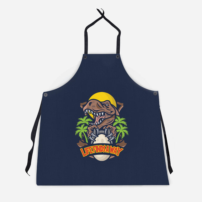 Dinosaur Park-unisex kitchen apron-jrberger