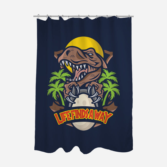 Dinosaur Park-none polyester shower curtain-jrberger