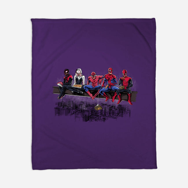 Spider Lunch-none fleece blanket-zascanauta