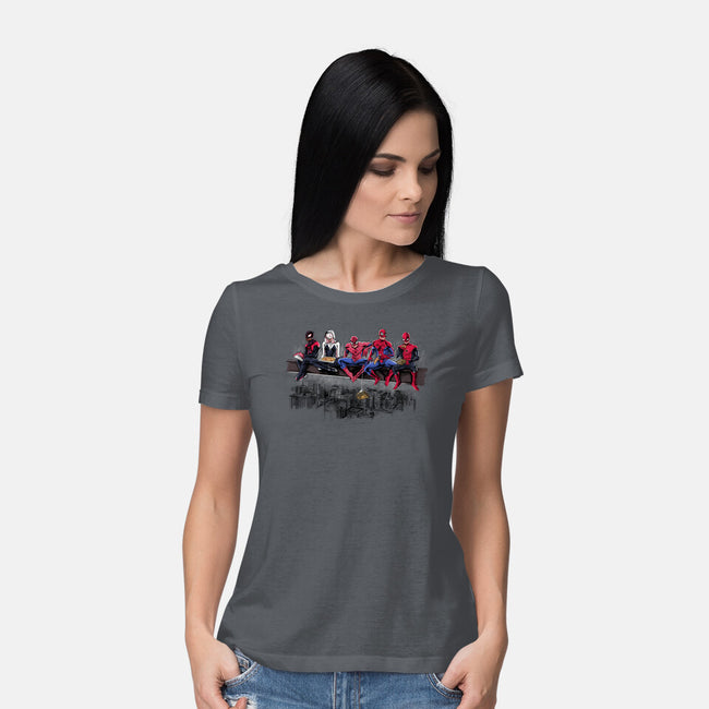 Spider Lunch-womens basic tee-zascanauta