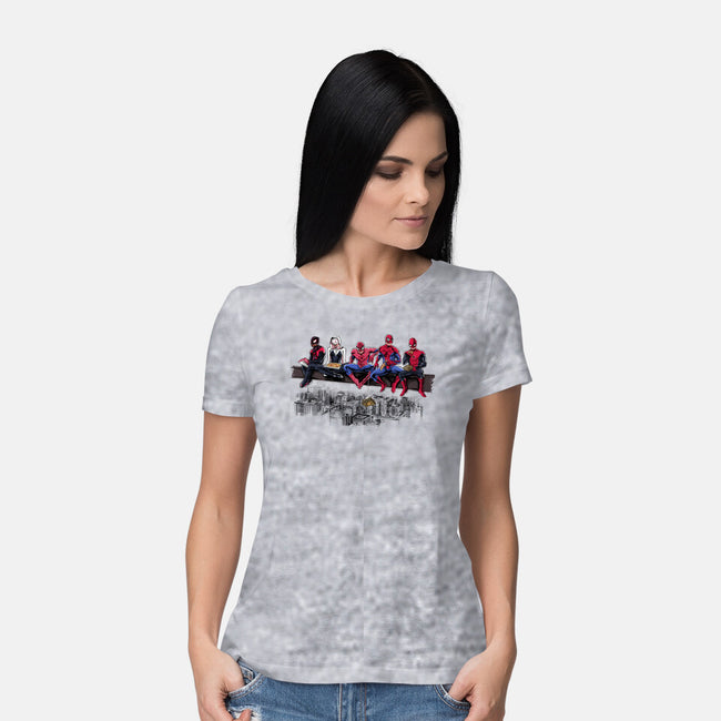 Spider Lunch-womens basic tee-zascanauta