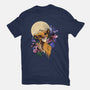 Moonlight Lion Cub-womens fitted tee-fanfabio